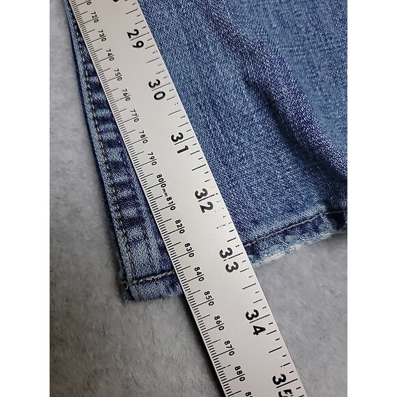 American Eagle Outfitters Jeans Mens 36 38x32 Straight Low Rise Distressed Blue - Picture 3 of 16